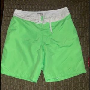 Mens Old Navy Green Swim Trunks Size S